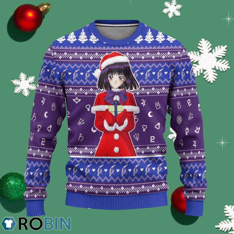 Sailor Saturn Ugly Christmas Sweater Sailor Moon Anime Xmas Gift