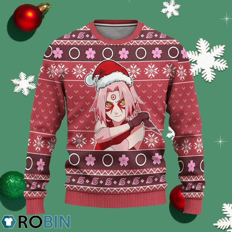 Sakura Ugly Christmas Sweater Sage Mode Naruto Anime Xmas Gift