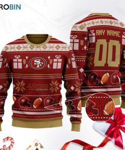 san francisco 49ers football ugly christmas sweater sweatshirt swt wlok9h