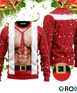 Santa Body 3D Print Ugly Christmas Sweater RB4072