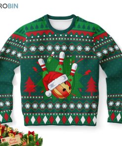 santa bowling ugly christmas sweater 1 ahnxq8