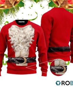 Santa Claus Christmas 3D Print Ugly Christmas Sweater RB4049