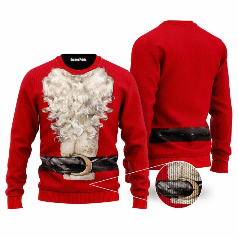 Santa Claus Christmas Ugly Sweatshirt, Sweater