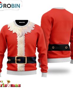 Santa Claus Costume Cosplay Pattern Ugly Christmas Sweater – Lover Xmas Sweater Gift