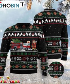 Santa Claus Firefighter Ugly Christmas Sweater – Best Xmas Gift