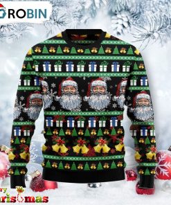 Santa Claus Jingle Bell Ugly Christmas Sweater – Xmas Ugly Sweater Santa Claus Jingle Bell Ugly Christmas Sweater – Xmas Ugly Sweater