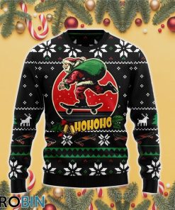 Santa Claus Skateboard Ugly Christmas Sweater RB4439 Santa Claus Skateboard Ugly Christmas Sweater RB4439