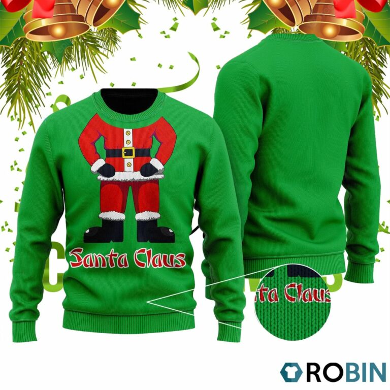 Santa Claus 3D Print Ugly Christmas Sweater RB2254