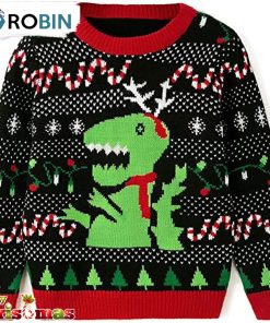 Santa Dinosaur Christmas Ugly Christmas Sweater – Best Gift For Christmas