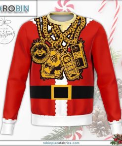 santa drip dank ugly christmas sweater 42 0SGs0