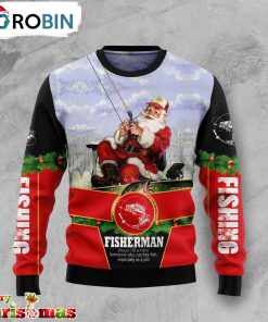 Santa Fisherman Ugly Christmas Sweater – Best Gift For Christmas