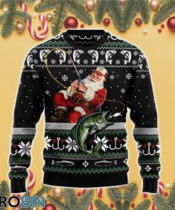 Santa Fishing Ugly Christmas Sweater RB4224