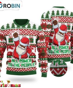 Santa Fist Ugly Christmas Sweater – Xmas Ugly Sweater