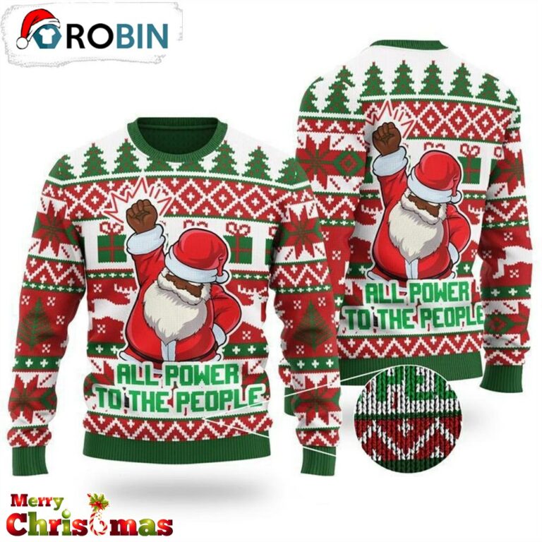Santa Fist Ugly Christmas Sweater – Xmas Ugly Sweater