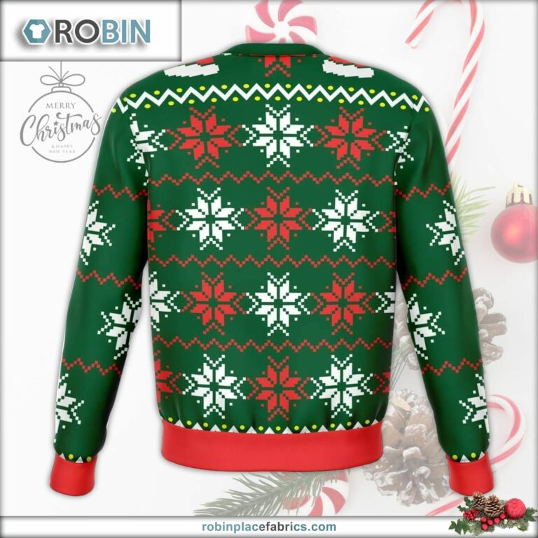 Santa Goes Down Funny Ugly Christmas Sweater