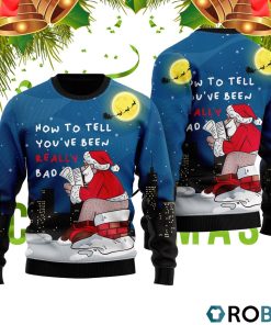 Santa Goes Down Ugly Christmas Sweater HP5448