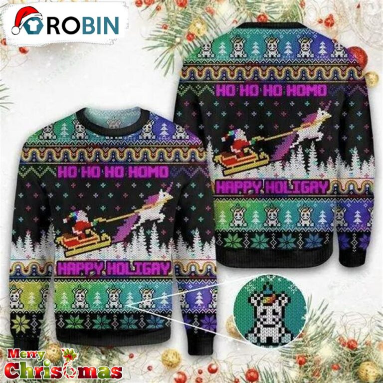Santa Happy Holigay Ugly Christmas Sweater – Best Gift For Christmas