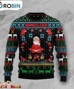 Santa Namasleigh Ugly Christmas Sweater – Best Gift For Christmas