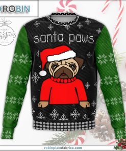 santa paws ugly christmas sweater 35 78y41
