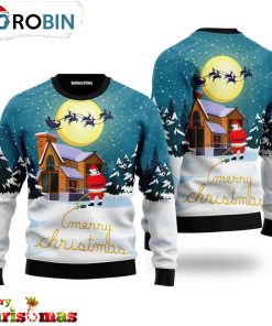 Santa Peeing Ugly Christmas Sweater – Christmas Outfits Gift