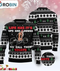 Santa Squats Ugly Christmas Sweater – Xmas Ugly Sweater