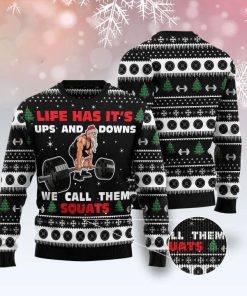 Santa Squats 3D Print Ugly Christmas Sweater RB2347