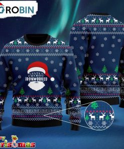 Santa’s Favorite Ironworker Ugly Christmas Sweater – Xmas Ugly Sweater