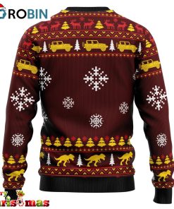 santassic park christmas unisex crewneck sweater ugly christmas sweater 2 cmrqt6