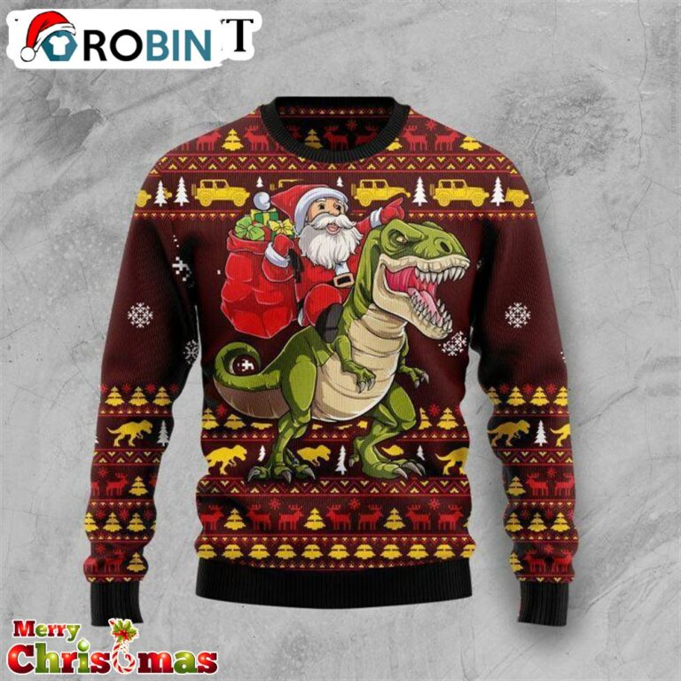Santassic Park Ugly Christmas Sweater – Best Xmas Gift