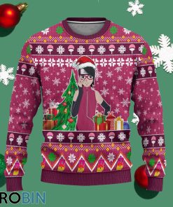 sarada uchiha anime ugly christmas sweater custom boruto xmas gift 1 c2lb2x