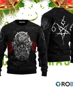 Satanic Skull Ugly Christmas Sweater RB2224