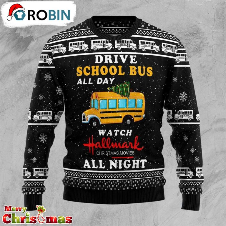 School Bus All Day Watch Hallmark Christmas Movies All Night – Best Gift For Christmas