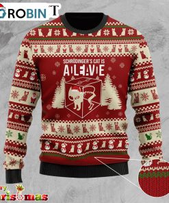 Schr?dinger’s Cat Science Ugly Christmas Sweater – Best Xmas Gift Schr?dinger’s Cat Science Ugly Christmas Sweater – Best Xmas Gift