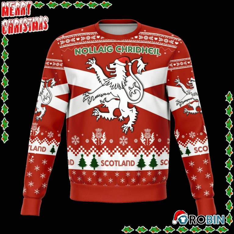 Scotland Christmas Red Ugly Sweatshirt, Sweater