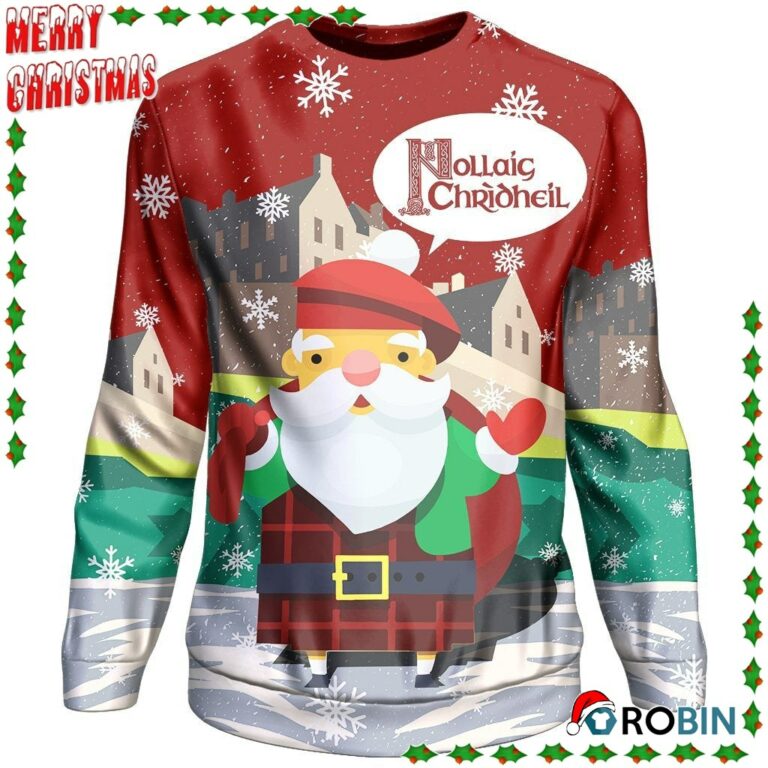 Scotland Christmas Sweater Nollaig Chridheil Ugly Sweatshirt, Sweater