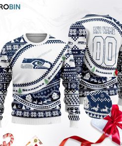 seattle seahawks ugly christmas sweater sweatshirt swt mpn754