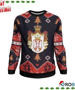Serbia Christmas – Santa Claus Ho Ho Ho Ugly Sweatshirt, Sweater