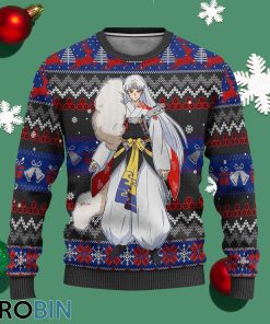 sesshomaru ugly christmas sweater inuyasha anime xmas gift 1 e5zowr