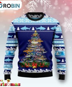 Shark Christmas Tree Ugly Christmas Sweater – Xmas Ugly Sweater