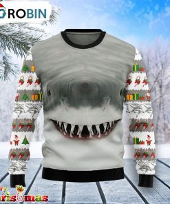 Shark Cute Face Ugly Christmas Sweater – Xmas Ugly Sweater