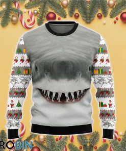 Shark Cute Face Ugly Christmas Sweater RB4370