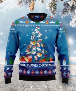Shark Holly Jawly Christmas Ugly Sweatshirt, Sweater