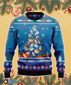 Shark Holly Jawly Ugly Christmas Sweater RB4325