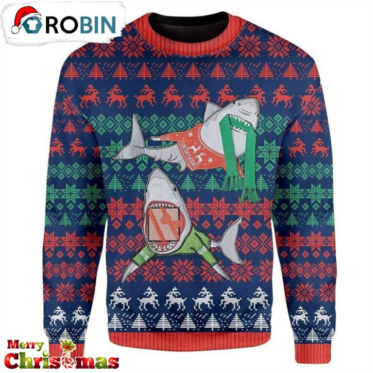 Shark Ugly Christmas Sweater – Xmas Ugly Sweater