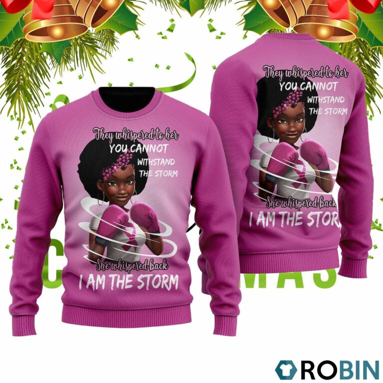 She Whispered Back I Am The Storm Ugly Christmas Sweater RB2427