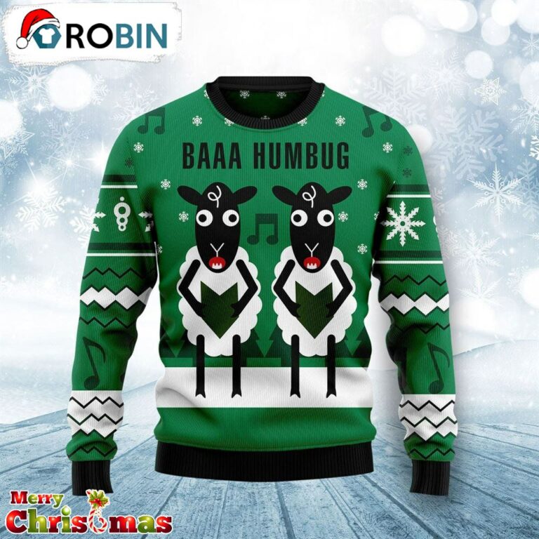 Sheep Baaa Humbug Ugly Christmas Sweater – Xmas Ugly Sweater