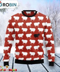 Sheep Black And White Ugly Christmas Sweater – Best Gift For Christmas