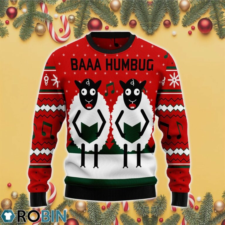 Sheep Lalala 3D Print Ugly Christmas Sweater RB4335