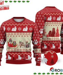 Shih Tzu Dog Reindeer Christmas Ugly Sweatshirt, Sweater