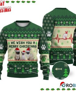 Siamese Cat We Wish You A Merry Christmas Ugly Sweatshirt, Sweater